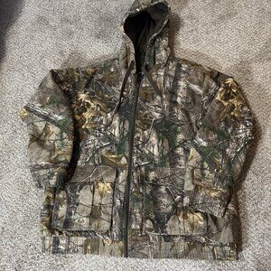 Gander Mountain Guide Series Jacket Mens 2XL Camo Realtree Xtra Hooded Lined